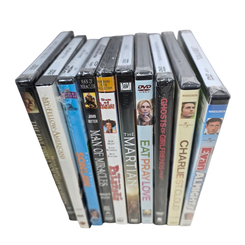 Mixed DVD Lot Bundle 10 Movie Eat Pray Love Martian Evan Almighty Son In Law New